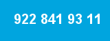 922 841 93 11 922 841 93 11